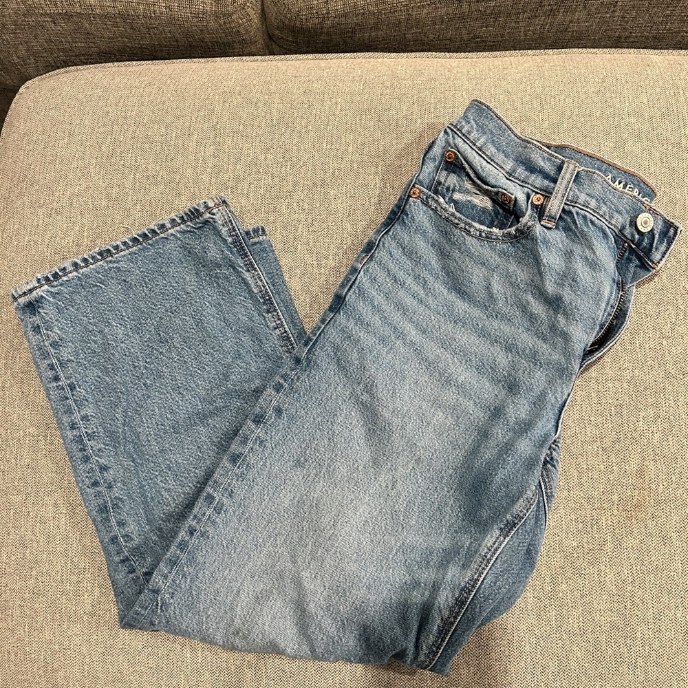 American Eagle Outfitters Light Blue Straight Jeans